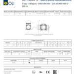 Wymiary i rysunek techniczny elektrowibratora MVE 290/6N-HF-10A0 stosowanego do zagęszczania na stole wibracyjnym.
